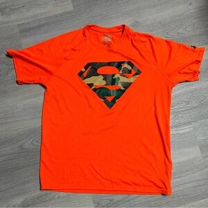 Under Armour Orange Superman Tee